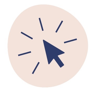 A computer mouse pointer clicking.